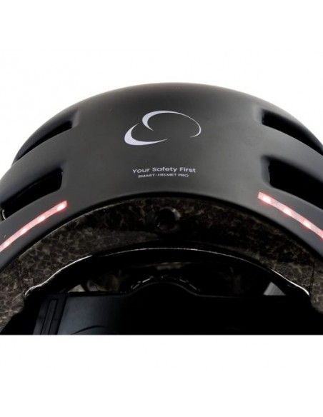 Smartgyro Helmet Pro Casco Inteligente con LED Talla L Negro