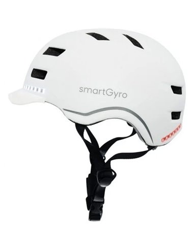 Smartgyro Helmet Pro Casco Inteligente con LED Talla L Blanco