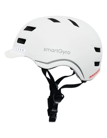 Smartgyro Helmet Pro Casco Inteligente con LED Talla L Blanco