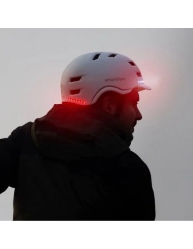 Smartgyro Helmet Pro Casco Inteligente con LED Talla L Blanco