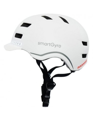 SmartGyro Helmet Pro Casco Inteligente para Adulto Talla M Blanco