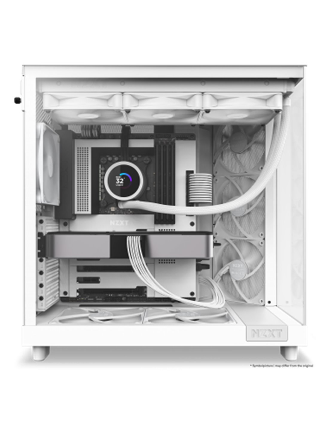 Boîtier NZXT H6 Flow Mid Tower Blanc - Cristal Trempé USB-C Avec Flux D'Air Optimisé