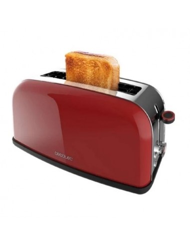 Cecotec Toastin' time 850 Red Long Lite Tostador 1 Rebanada Larga 850W en Rojo