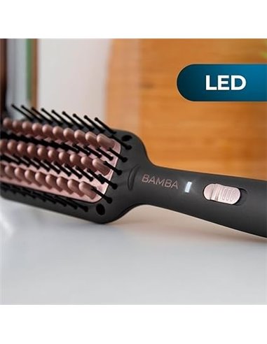 Cecotec Bamba InstantCare 400 Travel Brush Cepillo alisador de cerámica con turmalina