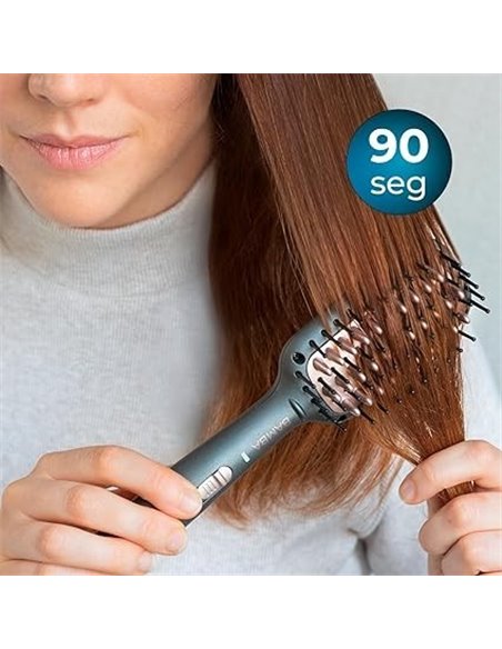 Cecotec Bamba InstantCare 400 Travel Brush Cepillo alisador de cerámica con turmalina