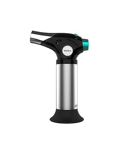 Cecotec Polka Flame-Cook 1000 Steel. Soplete de Cocina que Alcanza 1300ºC