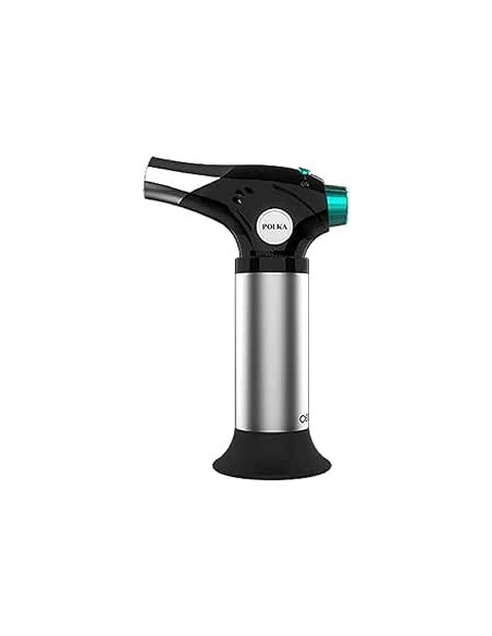 Cecotec Polka Flame-Cook 1000 Steel. Soplete de Cocina que Alcanza 1300ºC
