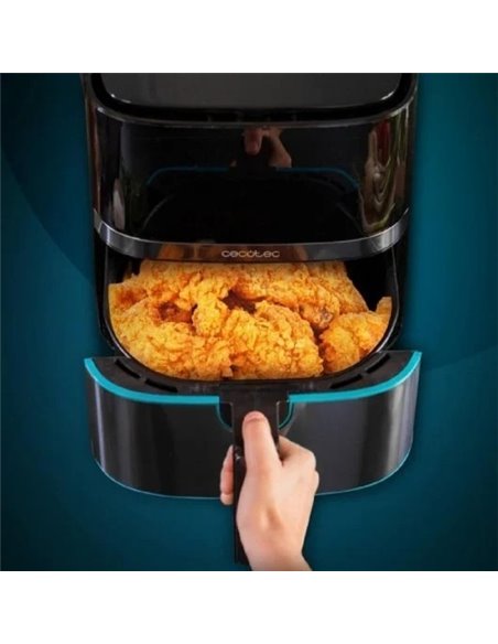 Cecotec Cecofry Full InoxBlack 5500 Connected Pack Freidora sin Aceite 5.5L 1700W Negra