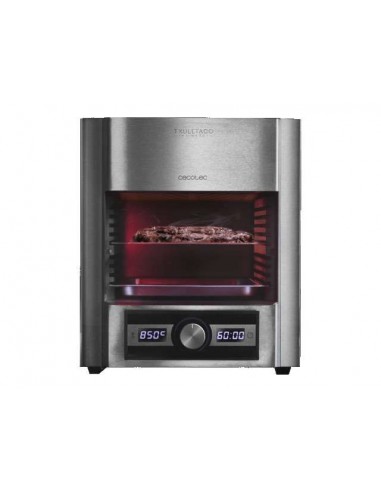 Cecotec Grill Eléctrico Txuletaco The Beast 7850 Steel 2000W de Potencia