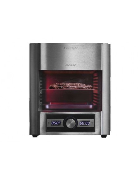 Cecotec Grill Eléctrico Txuletaco The Beast 7850 Steel 2000W de Potencia
