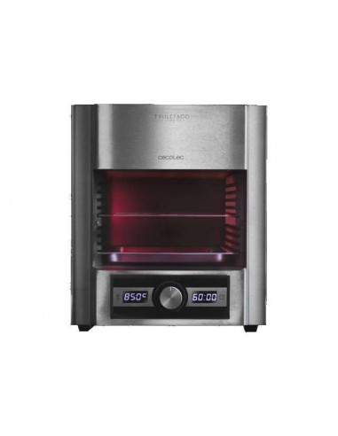 Cecotec Grill Eléctrico Txuletaco The Beast 7850 Steel 2000W de Potencia
