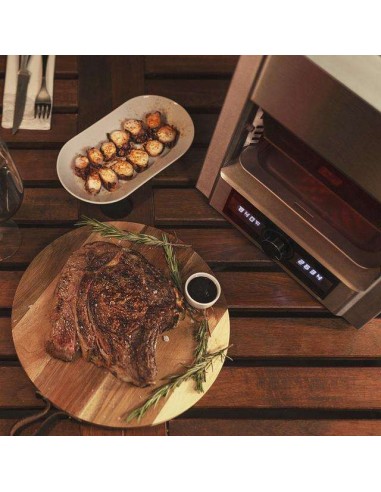Cecotec Grill Eléctrico Txuletaco The Beast 7850 Steel 2000W de Potencia