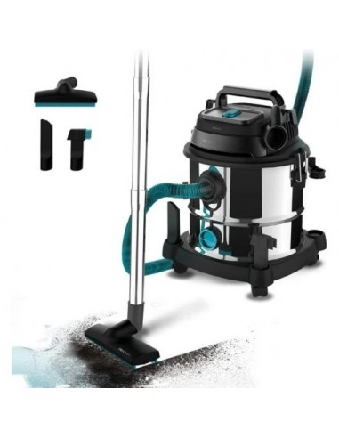 Cecotec Conga Rockstar Wet & Dry Steel Max Aspirador de Sólidos y Líquidos 1400W