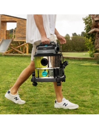 Cecotec Conga Rockstar Wet & Dry Steel Max Aspirador de Sólidos y Líquidos 1400W