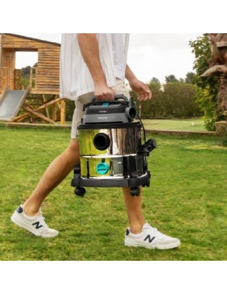 Cecotec Conga Rockstar Wet & Dry Steel Max Aspirador de Sólidos y Líquidos 1400W
