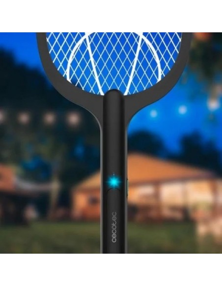 Cecotec ByeFly 1000 Paddle 2 en 1 Raqueta Mata Insectos 3000V Negra