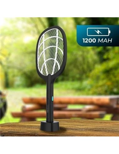 Cecotec ByeFly 1000 Paddle 2 en 1 Raqueta Mata Insectos 3000V Negra