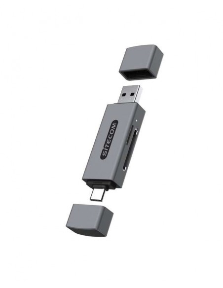 Sitecom Lector de tarjetas USB-A + USB-C