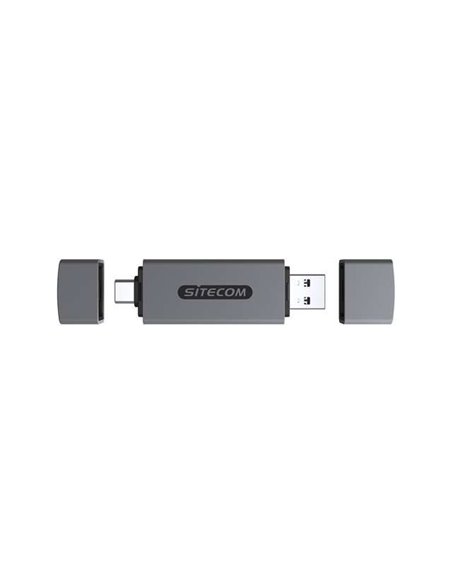 Sitecom Lector de tarjetas USB-A + USB-C