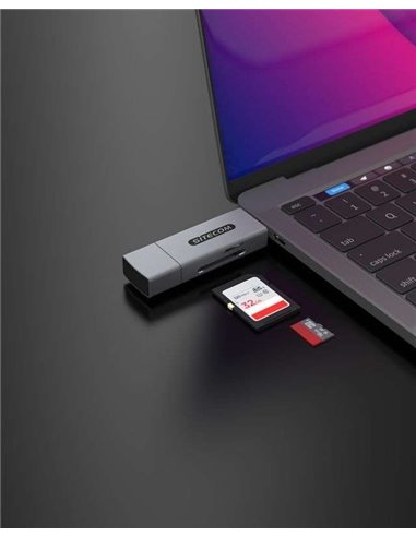 Sitecom Lector de tarjetas USB-A + USB-C