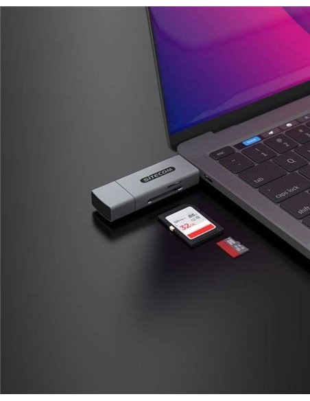 Sitecom Lector de tarjetas USB-A + USB-C