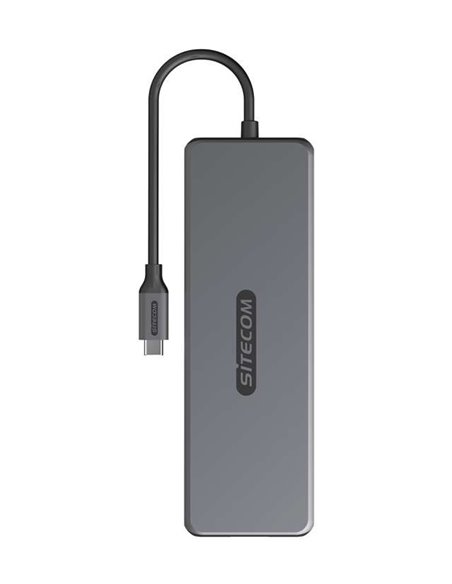 Sitecom Dock CN-7001 USB-C 10en1 - 2xHDMI 1xRJ45 4xUSB-A 1xUSB-C PD 100W 1xUSB-C 3.2