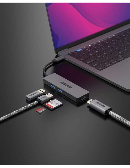Sitecom Dock CN-5501 USB-C 5en1 - 1xHDMI 2xUSB-A 1xSD/MicroSD