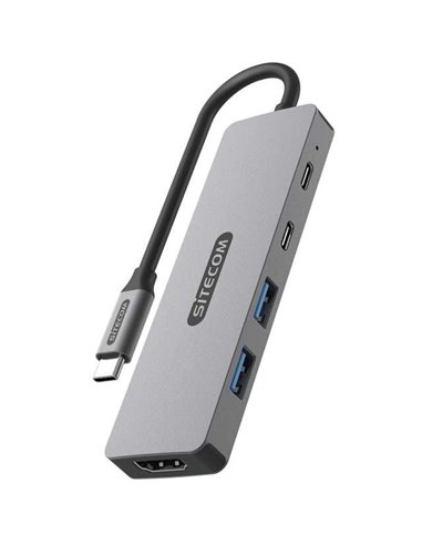 Sitecom Dock CN-5502 USB-C 5en1 - 1xHDMI 2xUSB-A 1xUSB-C PD 100W 1xUSB-C 3.2 Gen1