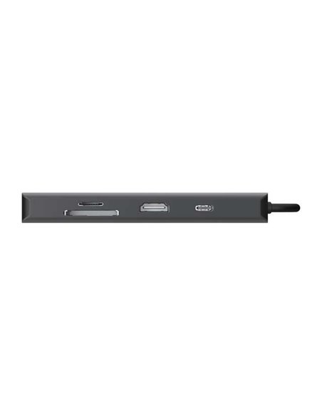 Sitecom Dock CN-5507 USB-C 8en1 - 1xHDMI 1xRJ45 2xUSB-A 1xUSB-C PD 100W 1xSD/MicroSD