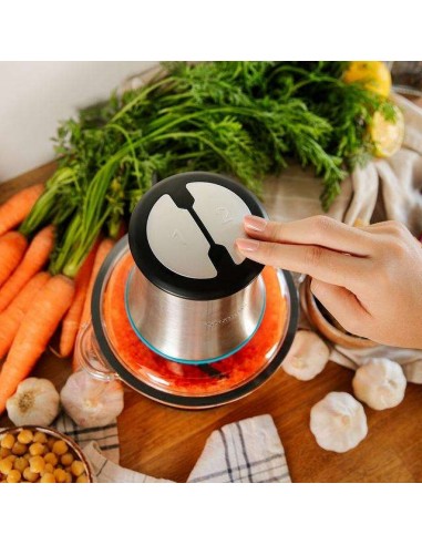 Cecotec ChopBeat 2000 Vindaloo Glass Picadora de carne y verduras eléctrica 500W