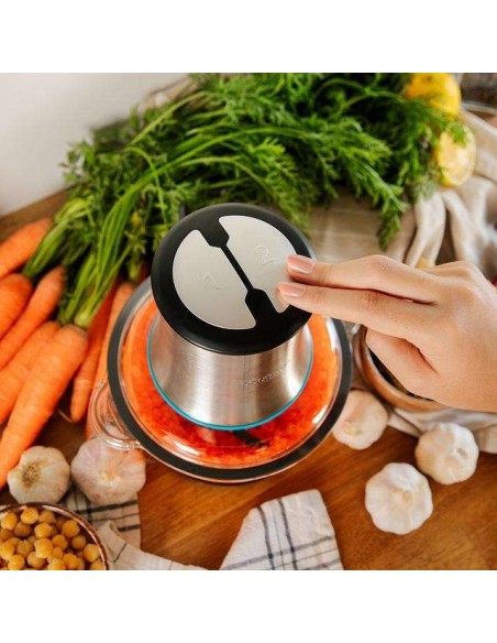 Cecotec ChopBeat 2000 Vindaloo Glass Picadora de carne y verduras eléctrica 500W