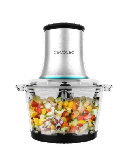 Cecotec ChopBeat 2000 Vindaloo Glass Picadora de carne y verduras eléctrica 500W
