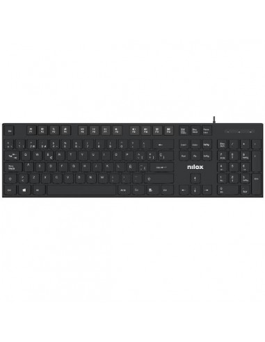 Nilox NXKBE000012 Teclado USB Negro