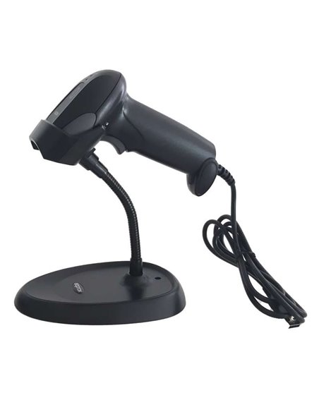 Approx appLS11AS Lector de Código de Barras 1D USB Incluye Soporte Negro
