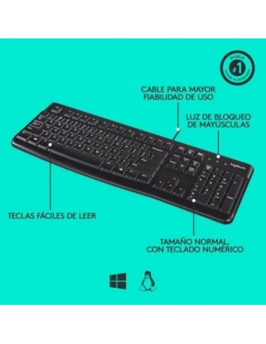Logitech K120 Teclado USB