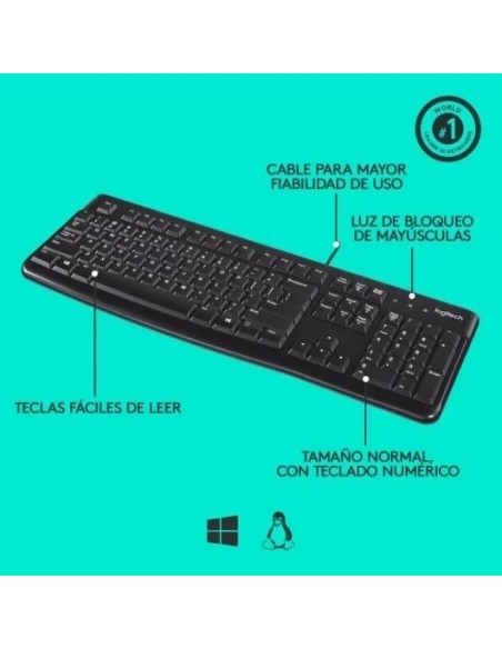 Logitech K120 Teclado USB