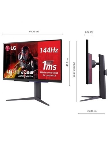 LG UltraGear 27GR93U-B 27" IPS UltraHD 4K 144Hz Monitor Gaming
