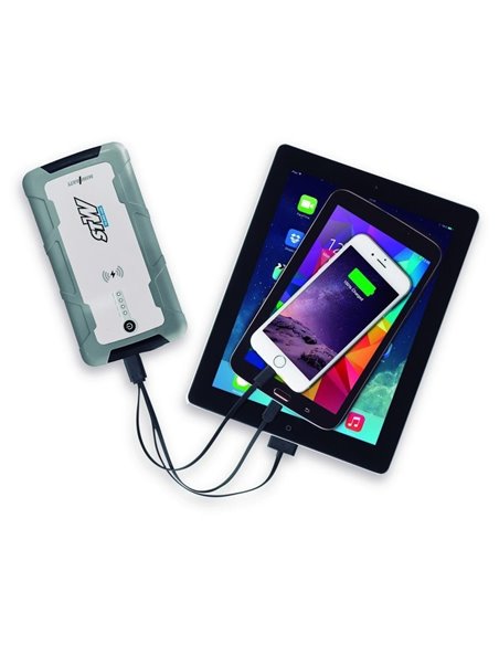 Minibatt STW 10.000 mAh Miniarrancador Batería Qi + Pinzas Inteligentes