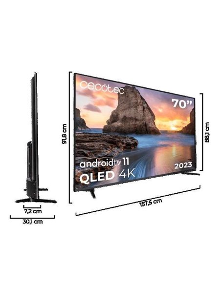 Cecotec V1+ Series VQU11070+ QLED UltraHD 4K HDR10 70" Televisor
