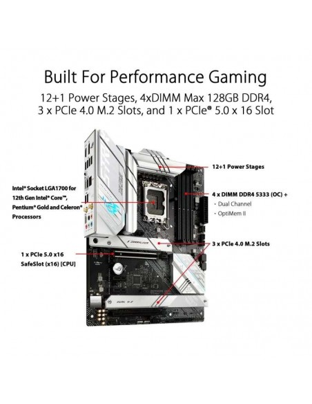 Asus ROG STRIX B660-A GAMING WIFI D4 Placa Base