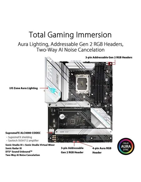Asus ROG STRIX B660-A GAMING WIFI D4 Placa Base