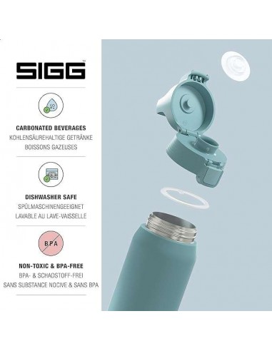 SIGG Botella Líquidos Shield Therm ONE Morning Azul 1L