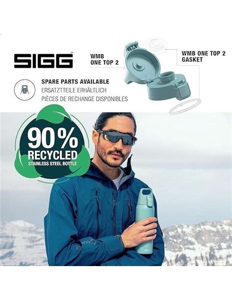 SIGG Botella Líquidos Shield Therm ONE Morning Azul 1L