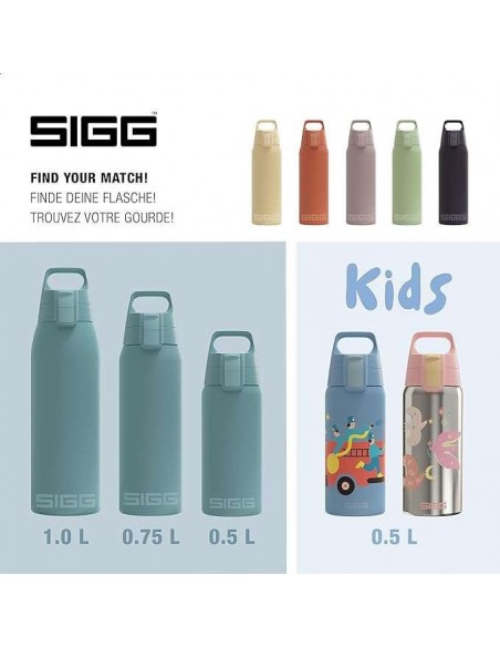 SIGG Botella Líquidos Shield Therm ONE Morning Azul 1L