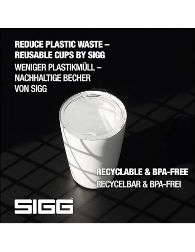 SIGG Taza de Viaje NESO Pure Ceram Blanca 0.4L