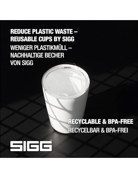 SIGG Taza de Viaje NESO Pure Ceram Blanca 0.4L