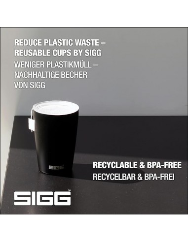 SIGG Taza de Viaje NESO Pure Ceram Negra 0.4L