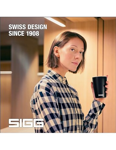 SIGG Taza de Viaje NESO Pure Ceram Negra 0.4L
