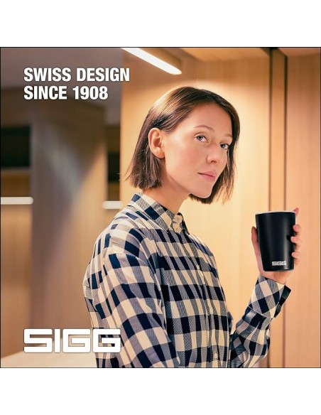 SIGG Taza de Viaje NESO Pure Ceram Negra 0.4L