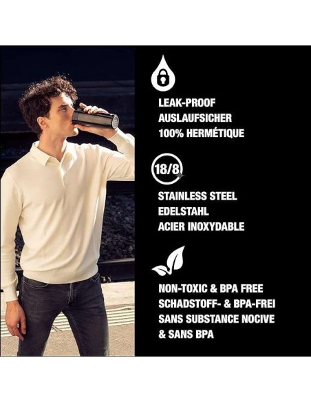 SIGG Botella Líquidos Shield Therm ONE Nocturne Lila Oscuro 1L